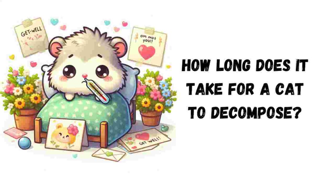 How long does it take for a cat to decompose
