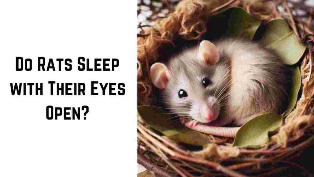 Do Rats Sleep with Their Eyes Open